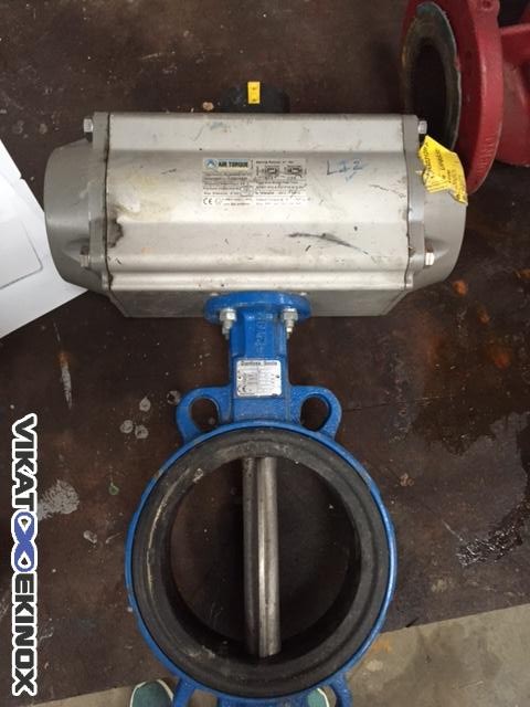 Air Torque Butterfly Valve Dn 150 With Pneumatic Actuator Vikat Ekinox