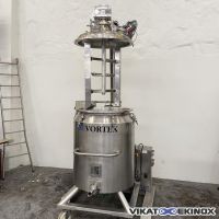 Mélangeur inox 400 litres à tête relevable VORTEX – double enveloppe