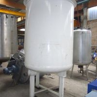 Stainless steel tank of 3000 liters with plate heater