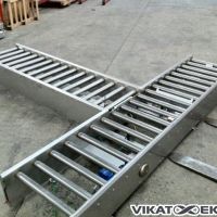 s.s. roller conveyor L 2500 mm