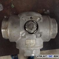 Stainless steel 3-way ball valve DN 40