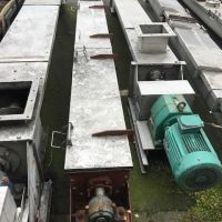 Through conveyor S/S 316 Ø 260 L 3700 mm