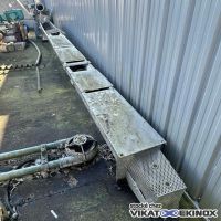 Shaftless screw conveyor Ø 350 L 8100 mm