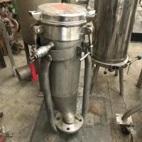 Stainless steel tank with conical bottom