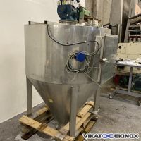 Stainless steel hopper 1500 litres