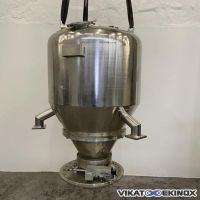 Trémie de dosage inox 700 litres avec vanne ANAG