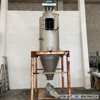 REIMELT S/S transfer hopper with filter and rotary valve