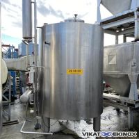 Cuve de mélange 3300 litres inox – Double enveloppe et calorifuge – Chauffage électrique