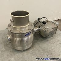 Vanne DN200 à obturateur demi-sphérique AGP inox