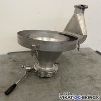 S/S hopper 9 litres with valve