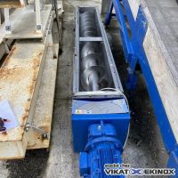 WAM S/S screw conveyor Lg 2700 x width 325 mm