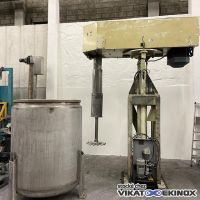 ECMI 90 kW lifting head disperser with 3 S/S tanks 2300 litres type PL 1000-CHA 480
