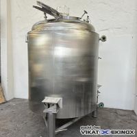 SERAP PROCESS 3000L vacuum process tank with double agitator – S/S 316L