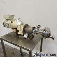 Pompe volumétrique à piston excentré 1m3/h maxi à 1000 T/min MOUVEX type SLS1 I – Inox – ATEX