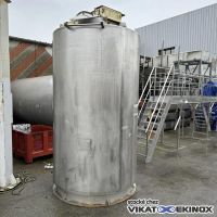 Cuve 3500 litres inox 316L – Serpentin et calorifuge inox 304L